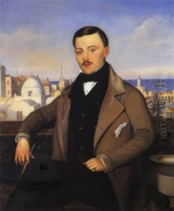 Dandy Devant La Mosquee De La Pecherie, Alger