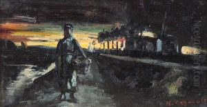 Figure In Landscape