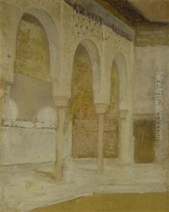 Die Saulenhalle Der Alhambra