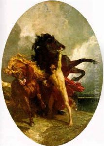 Automedon And The Horses Of Achilles