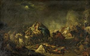 Szene Aus Dem Franzosischen Revolutionskampf by Jean-Baptiste Regnault