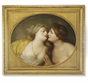 Jupiter And Callisto by Jean-Baptiste Regnault