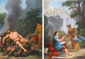 La Mort D'hercule (+ Allegorie Des Arts; Pair)