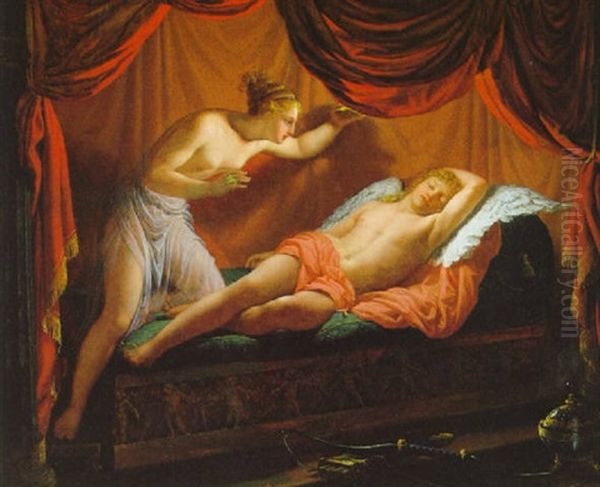 Psyche Und Schlafender Amor - view 1
