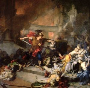 The Death Of Priam by Jean-Baptiste Regnault