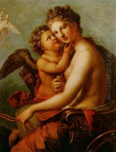 Venus And Cupid by Jean-Baptiste Regnault