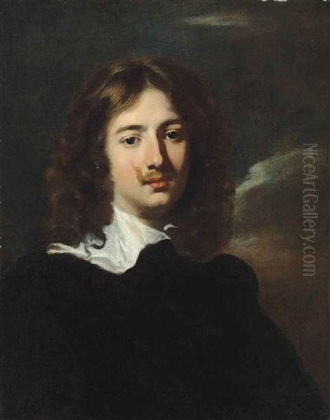 Portrait Of A Gentleman, Bust-length, In A Black Doublet And White Collar - view 1