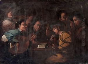 Musicians At A Table by Nicolas Regnier