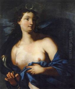 Die Gottin Diana Mit Jagdhorn Die Gottin Diana Mit Jagdhorn