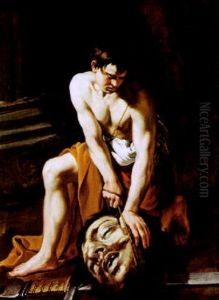 Davide Con La Testa Di Golia by Nicolas Regnier