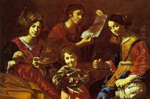 Allegoria Delle Arti by Nicolas Regnier