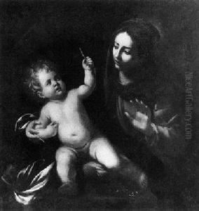 The Madonna And Child by Nicolas Regnier