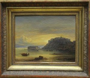 Village Au Bord De La Mer by Alphee De Regny