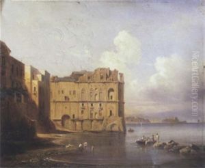 Paysage Des Environs De Naples by Alphee De Regny