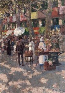 Las Ramblas A Barcelone by Dario de Regoyos y Valdes