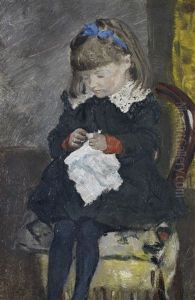 Portrait Of Emma Bogaerts by Dario de Regoyos y Valdes