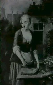 A Fishwife by Tiebout Regters