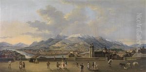 Panorama Von Innsbruck, Vom Stadtturm Aus Gesehen