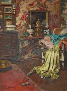 Interieur Au Deshabille by Alexandre-Francois Bonnardel