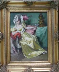 Femme Elegante by Alexandre-Francois Bonnardel