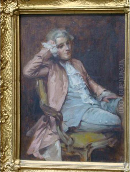 Portrait De Gentilhomme Au Fauteuil - view 1
