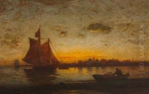 Ships In Evening Glow