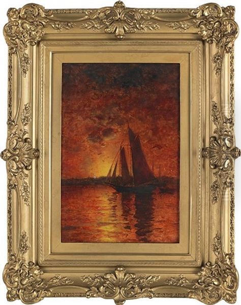 Seascape Of A Sunset - view 1