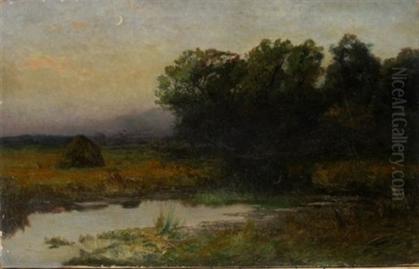 Haystacks In Moonlight - view 1