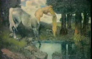 Die Blaue Zentaurin by Albert Reibmayer