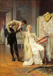 Scene Of Gallantry by Xaver Franz Reich