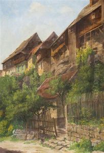 In The Village by Augusta Wilhelmine Reichelt