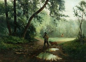 Landscape With Sportsman Landscape With Sportsman