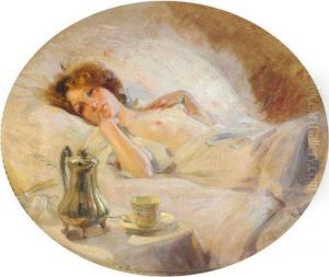 Jeune Femme Allongee by Pierre Bonnaud