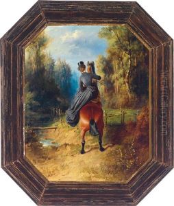 Ausritt Der Kaiserin Elisabeth by Carl Reichert