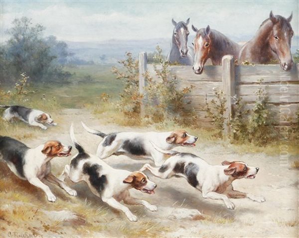 Landschaft Mit Hunden Und Pferden - view 1