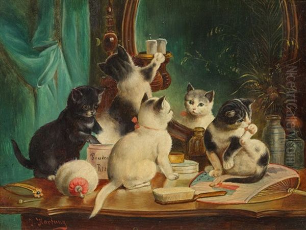 Playing Cats - view 1