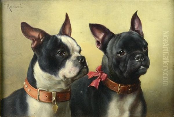 Pair Of French Bulldogs - view 1