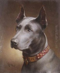 Portrat Einer Dogge