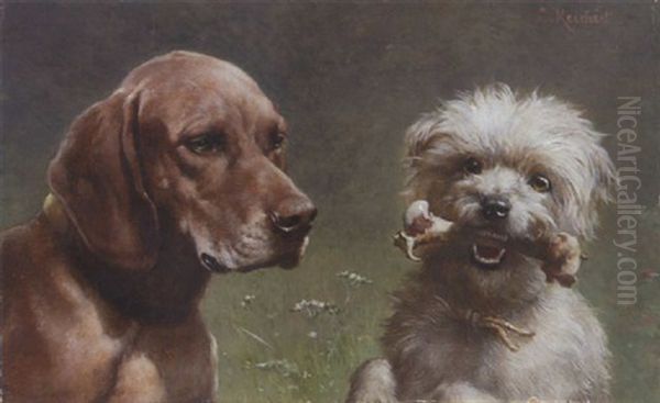 Zwei Hundekopfe - view 1