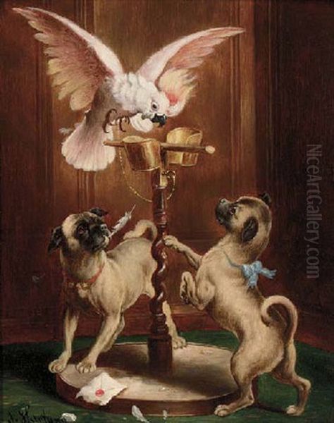 Pugs And A Parrot - view 1