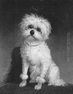 Hundchen Mit Rotem Halsband by Carl Reichert