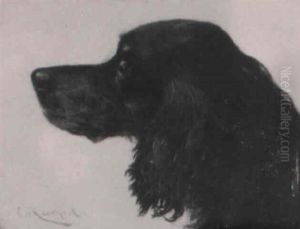 Kopf Eines Vorstehhundes by Carl Reichert