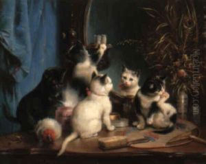 La Toilette Des Chatons by Carl Reichert