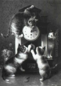 Cats Playing With Time by Carl Reichert