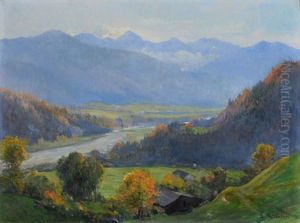 Paysage Fribourgeois by Jean-Joseph Reichlen