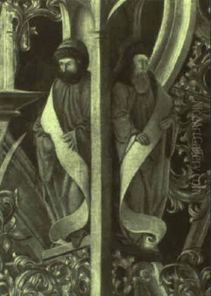 Architectural Details With Standing Figures Of Four Prophets - view 1