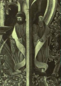 Architectural Details With Standing Figures Of Four Prophets