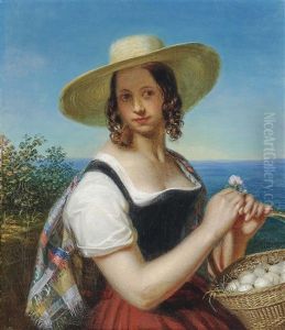 The Egg Girl by George Friedrich Reichmann