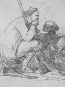 Deux Turcs Lavis. 14 by Claude Bonnefond
