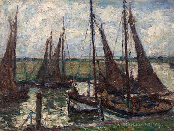 Shrimper At The Unterelbe - view 1